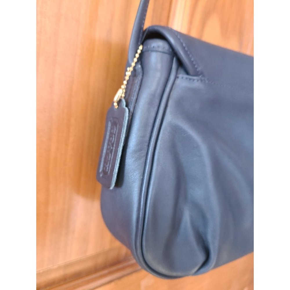 Coach Navy Leather Crossbody Bag - Picture 6 of 11